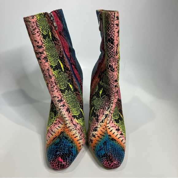Azalea Wang skaywalker rainbow snake skin boots heeled boots women’s size 7 - Picture 3 of 12